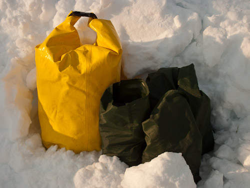 Food Storage in the snow - Ice Raven - Sub Zero Adventure - Copyright Gary Waidson, All rights reserved.