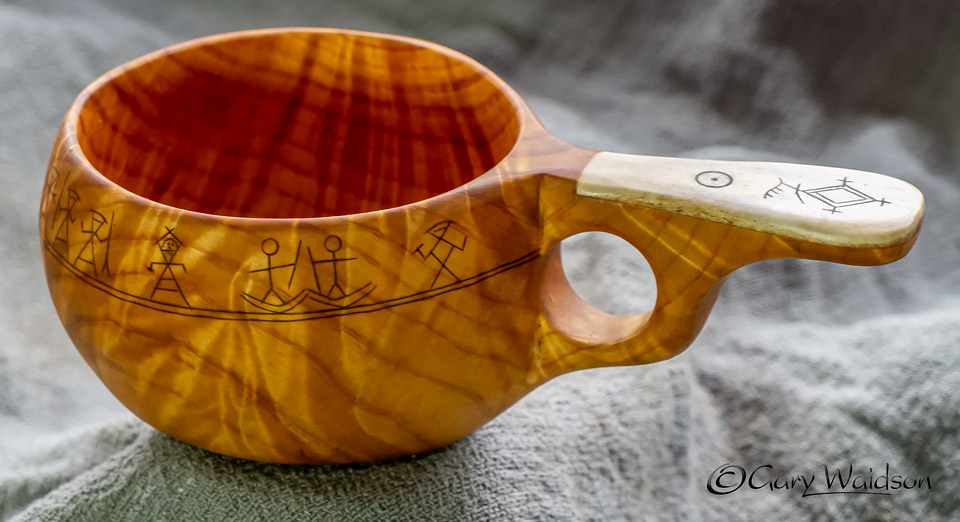 The Fox Fire Kuksa  - Ice Raven - Sub Zero Adventure - Copyright Gary Waidson, All rights reserved