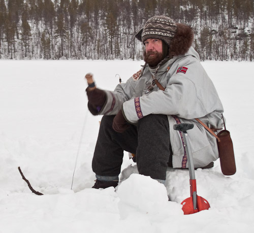 Ice Fishing - Ice Raven - Sub Zero Adventure - Copyright Gary Waidson, All rights reserved.