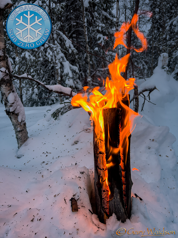 Finnish Candle - Ice Raven - Sub Zero Adventure - Copyright Gary Waidson, All rights reserved.