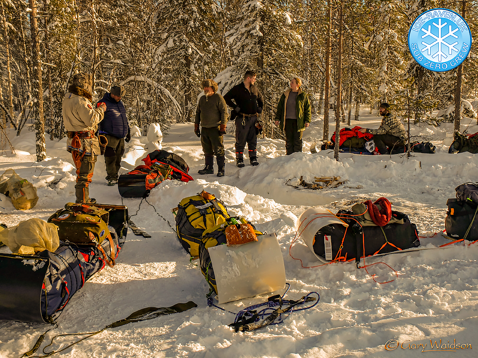 Breaking Camp - Ice Raven - Sub Zero Adventure - Copyright Gary Waidson, All rights reserved.