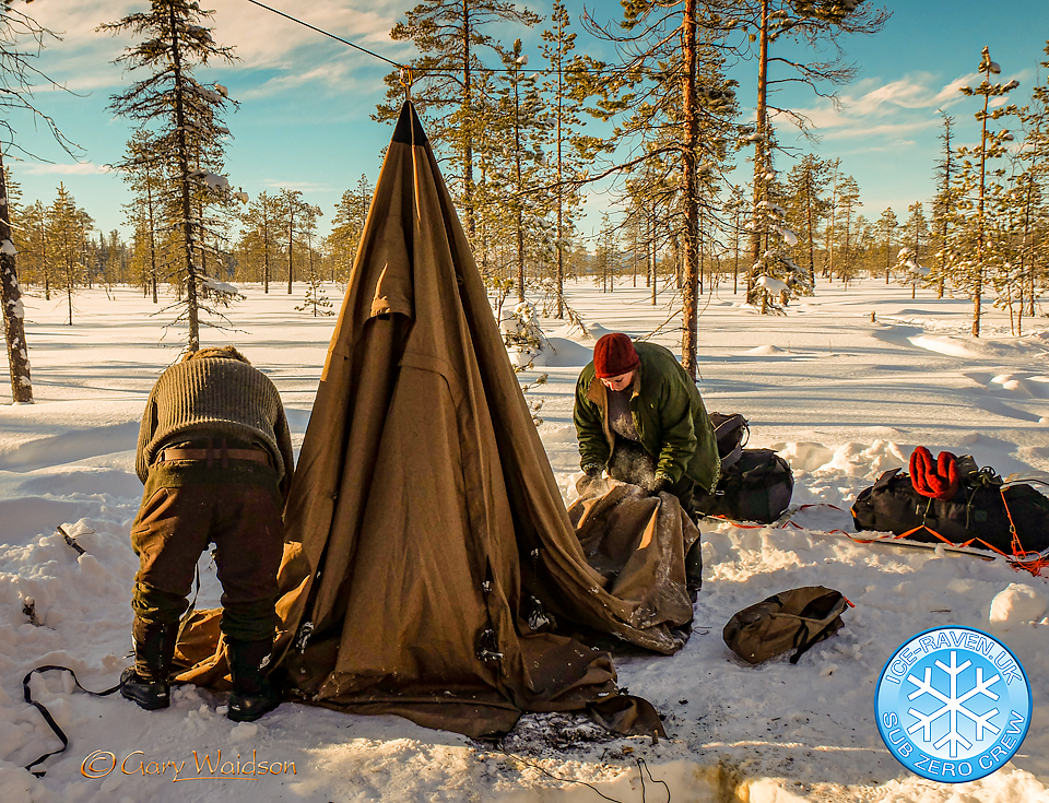 Breaking Camp - Ice Raven - Sub Zero Adventure - Copyright Gary Waidson, All rights reserved.