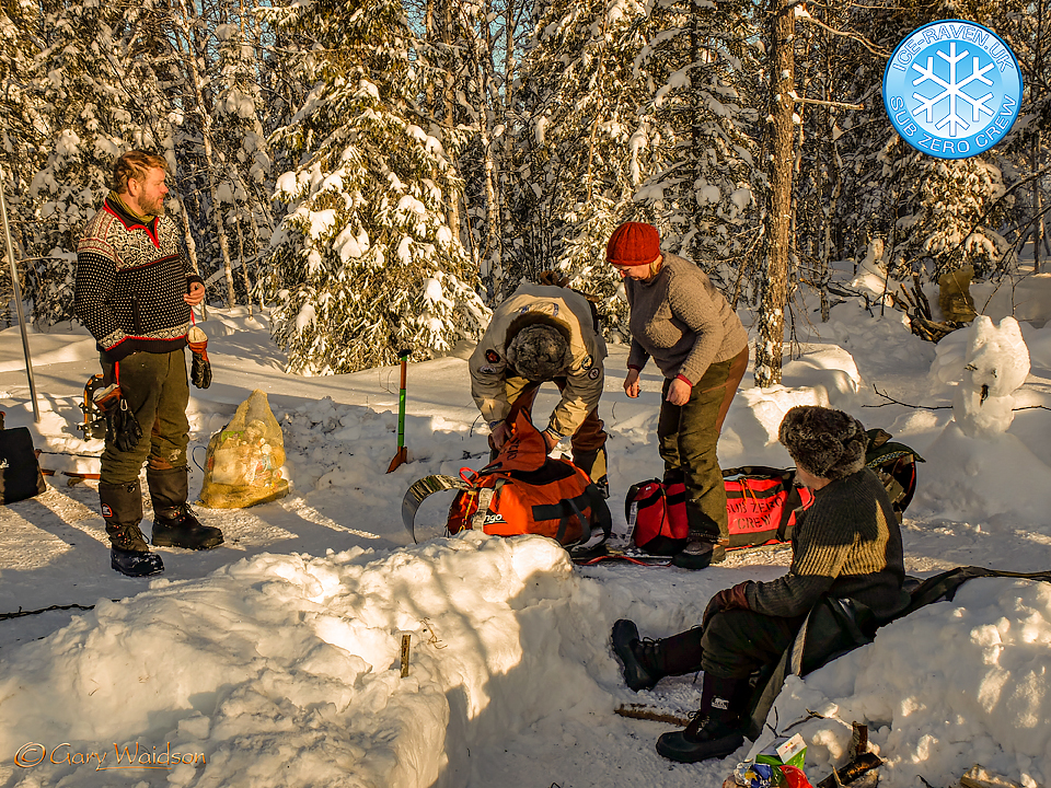 Breaking Camp - Ice Raven - Sub Zero Adventure - Copyright Gary Waidson, All rights reserved.