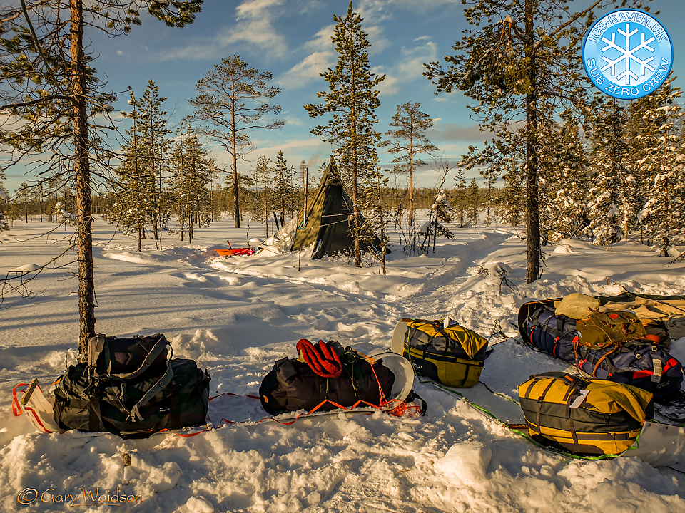 Breaking Camp - Ice Raven - Sub Zero Adventure - Copyright Gary Waidson, All rights reserved.