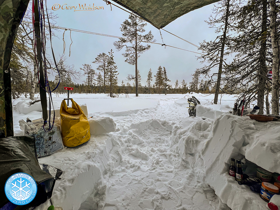 The veiw from the Snow Shed - Ice Raven - Sub Zero Adventure - Copyright Gary Waidson, All rights reserved.