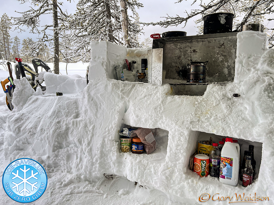 Snow Kitchen - Ice Raven - Sub Zero Adventure - Copyright Gary Waidson, All rights reserved.