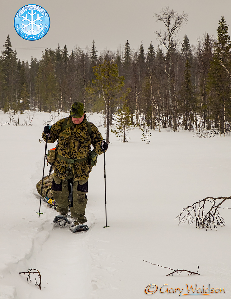 Pete arriving - Ice Raven - Sub Zero Adventure - Copyright Gary Waidson, All rights reserved.