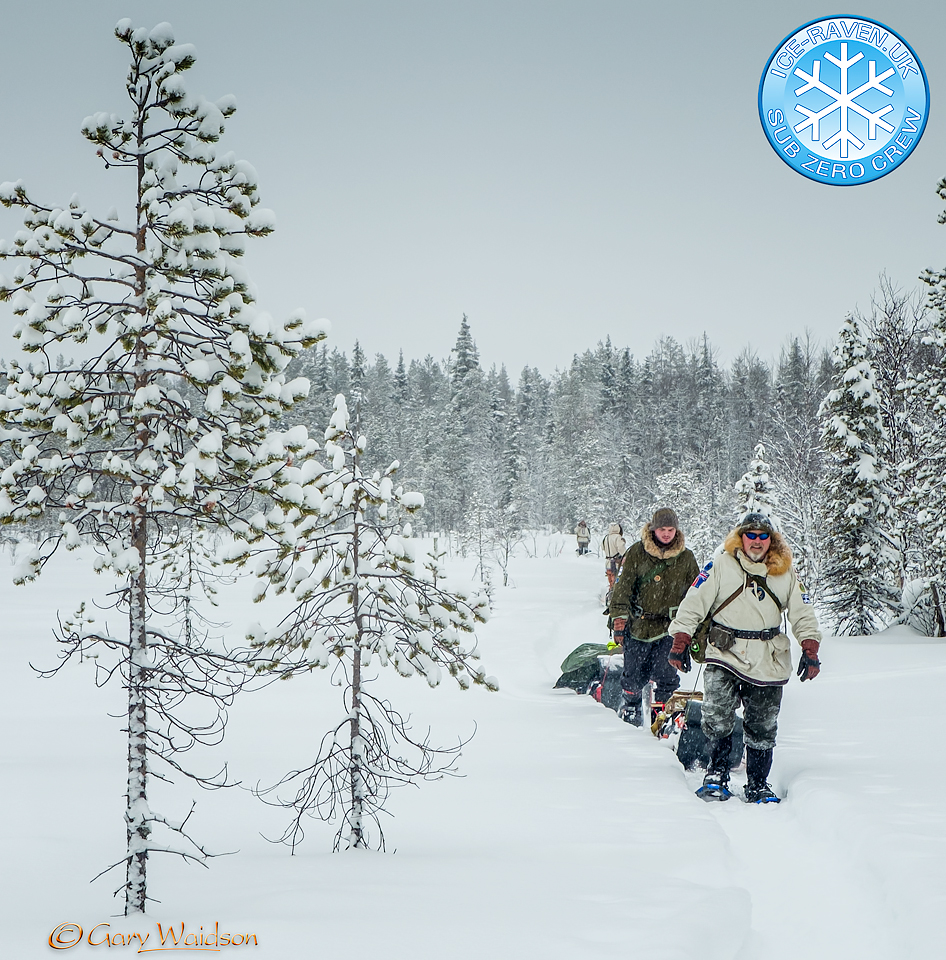 Dave and Matt arriving - Ice Raven - Sub Zero Adventure - Copyright Gary Waidson, All rights reserved.