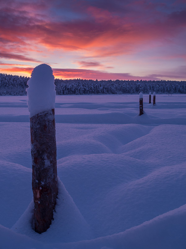 Talvatis Sunset - Ice Raven - Sub Zero Adventure - Copyright Gary Waidson, All rights reserved.