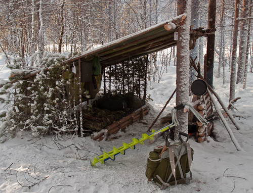 Woodys Shelter - Ice Raven - Sub Zero Adventure - Copyright Gary Waidson, All rights reserved.